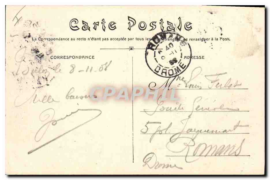 Bateau de guerre français — « Liberté » — éditeur A. Couturier, n° 273 — Reverso