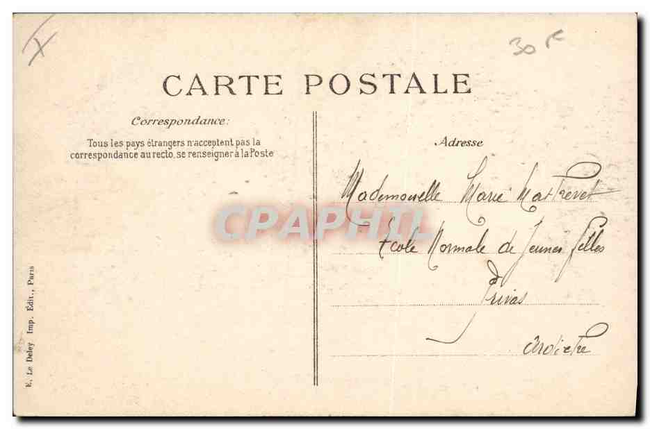 CPA Bateau Liberte Cuirasse d'escadre Detruit en rade de Toulon — Verso