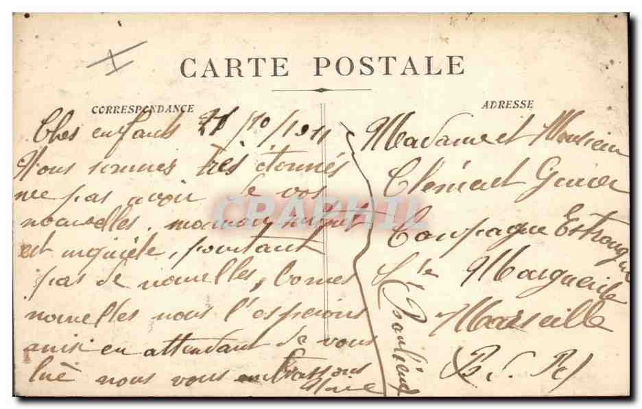 L'Explosion de la « Liberté » — Le Cuirassé « Liberté » avant l'Explosion — Giraud, phot. - La Collette, Toulon — Reverso