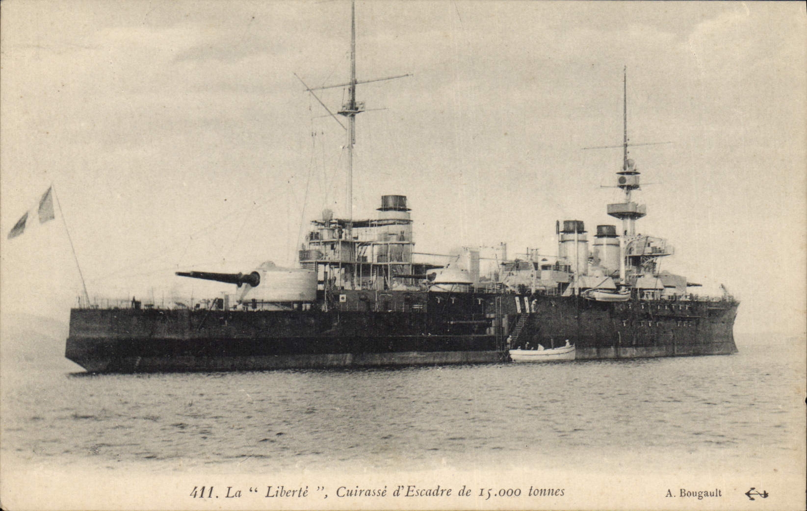 La "Liberté", Cuirassé d'Escadre de 15.000 tonnes — A. Bougault, n° 411