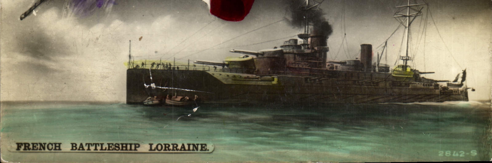 CPA Bateau French battleship Lorraine 