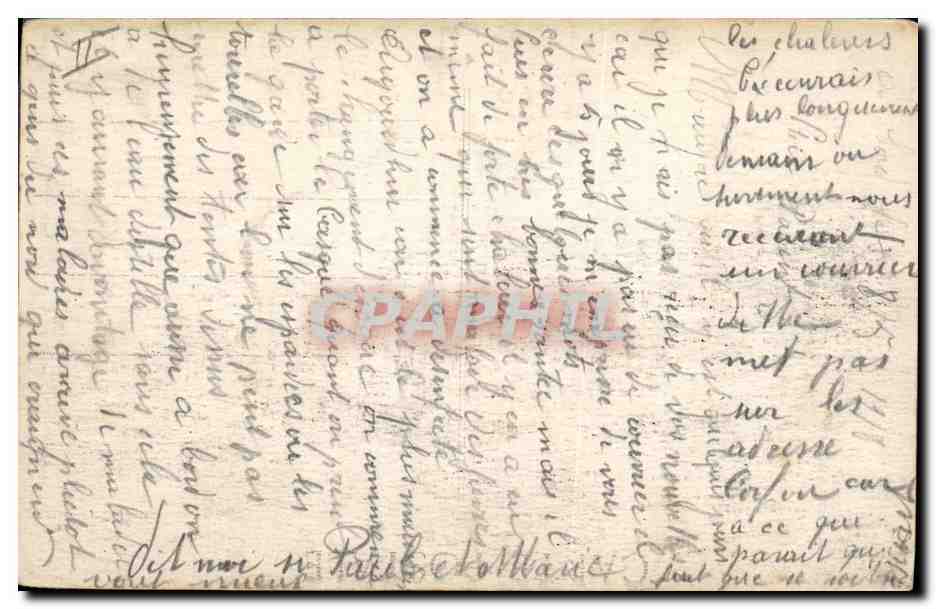 Lorraine — Superdréadnougt Français de 1er Rang en manœuvre de combat par grosse mer — Guerre Navale 1914-1916 — Verso