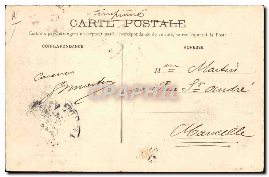 Toulon — Le Latouche Tréville — Edition Galeries, n°48 — Verso
