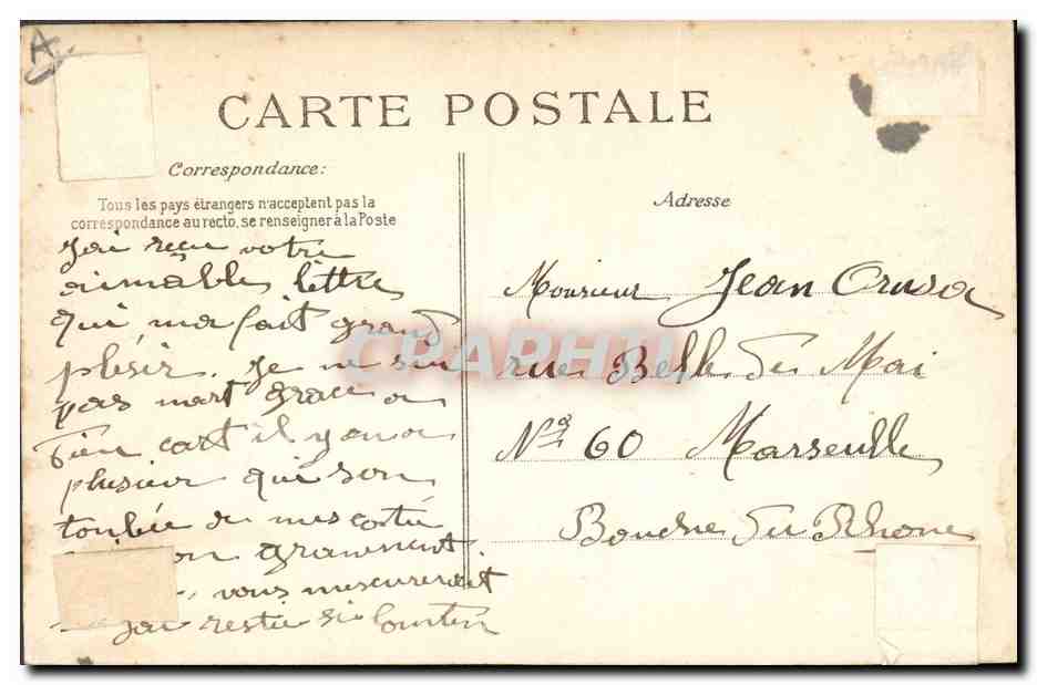 Marine Nationale — « Liberté » — Cuirassé d'Escadre — Détruit en rade de Toulon le 25 Septembre 1911 — Reverso
