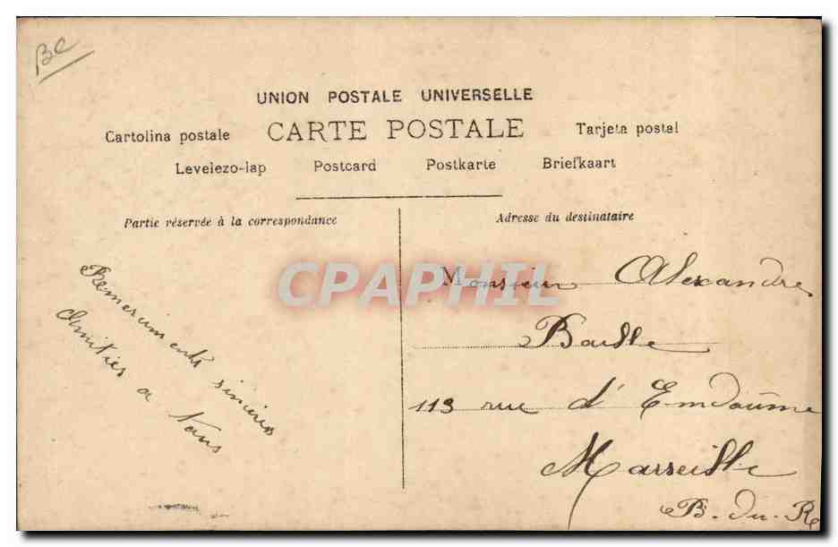 Cléio à Méïssa — Reutlinger Paris — S.J.P. 69° Série N°6 — Verso