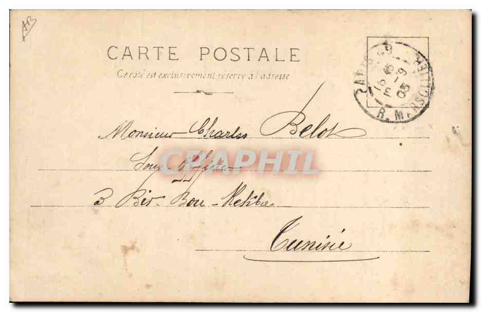 Jeune femme en buste — portrait — Reutlinger Paris, série N°8 — Verso