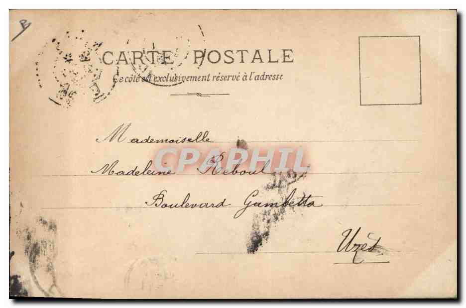 Jeune femme en profil — S.I.P. POTTIERE N°10 — éditeur S.I.P. POTTIERE — Achterkant