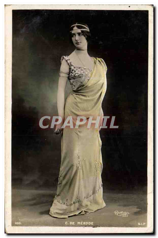 C. DE MÉRODE — Ritratto della ballerina — Fotografo Raoult, Parigi, n° 1886
