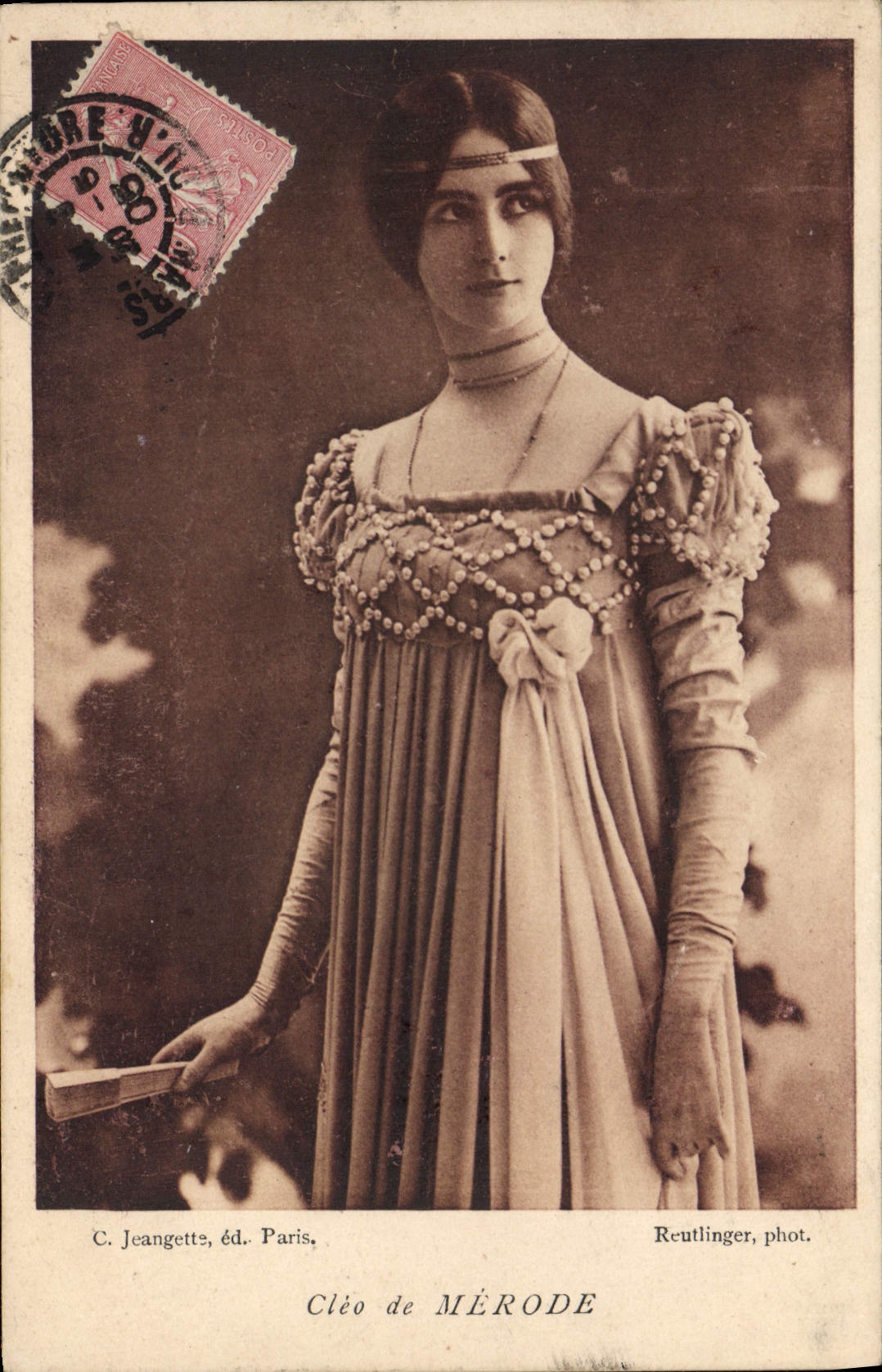 Cléo de MÉRODE — Ritratto — C. Jeangette, edito a Parigi, numero di serie non visibile