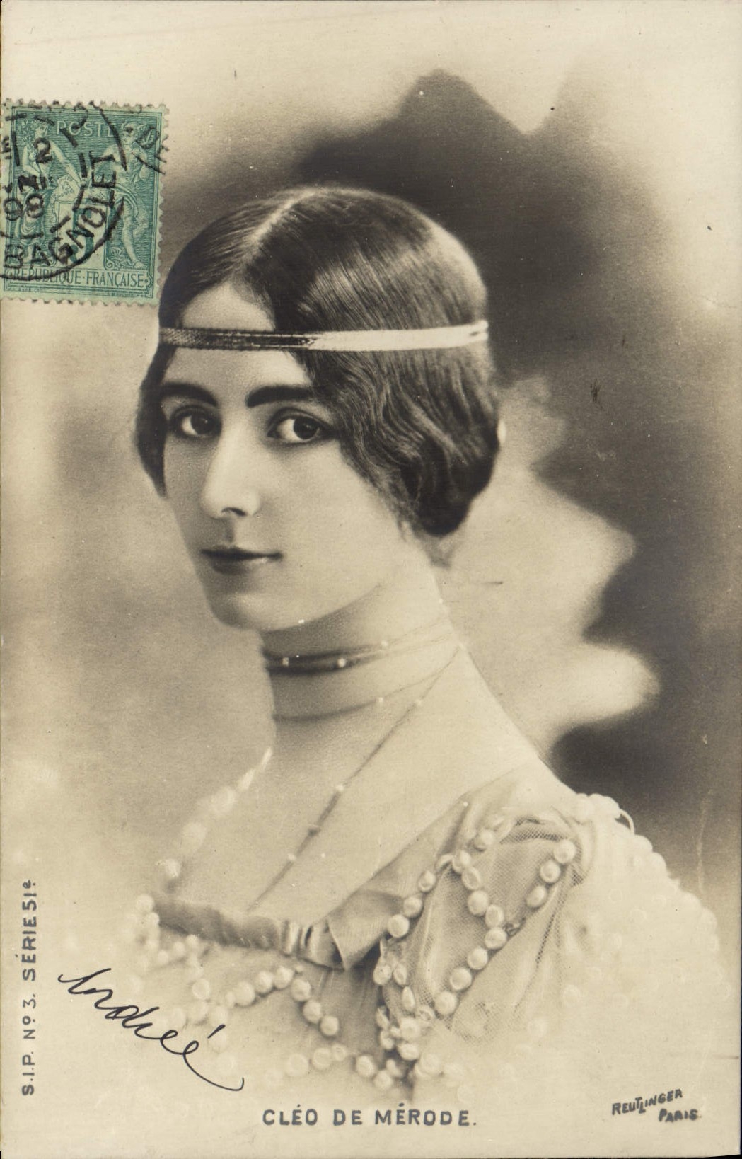 Cléo de Mérode — Portrait — S.I.P. N°3, Series 514, Reuvinger Paris