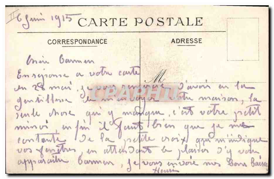 CPA Folklore Alsace Georges Scott L'illustration — Verso