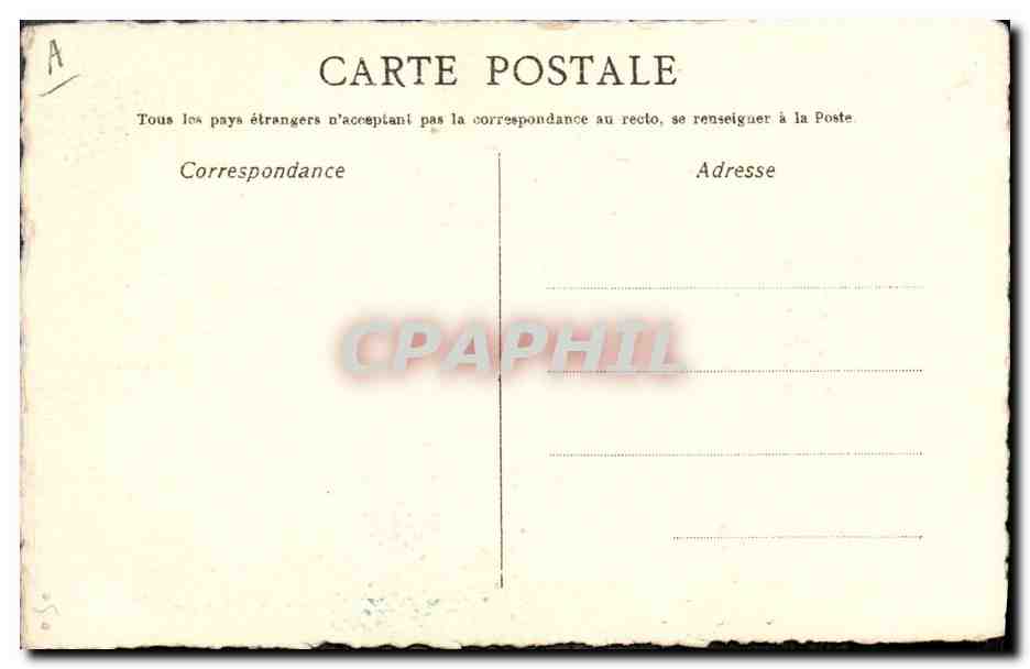 CPA Folklore Alsace Drapeau — Verso