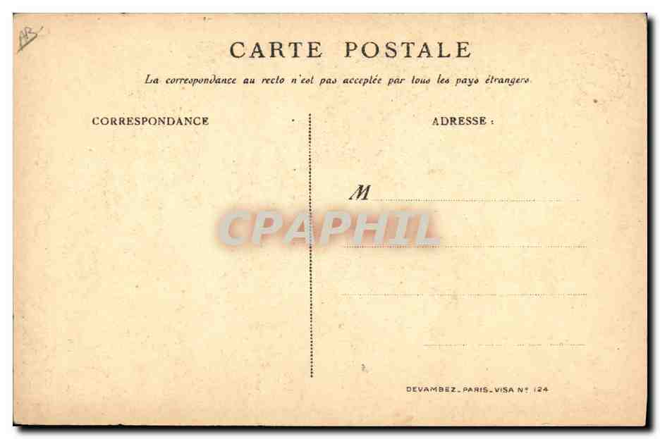 CPA Folklore Alsace Militaria — Verso