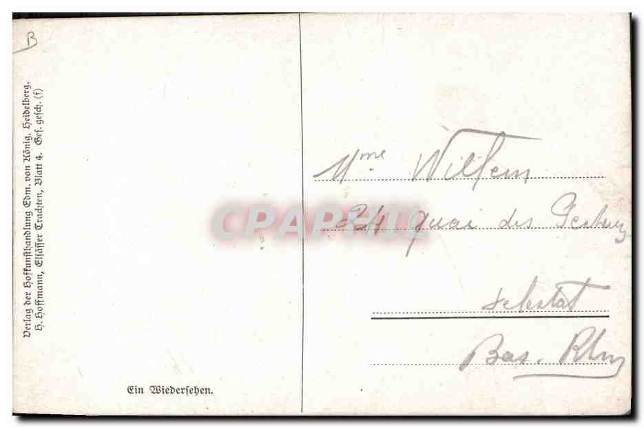 CPA Folklore Alsace Alsaciennes — Verso