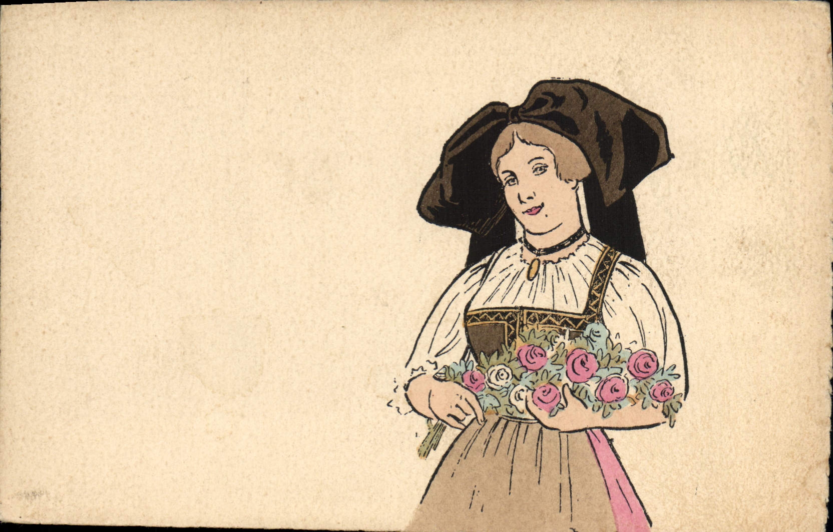 CPA Folklore Alsace 