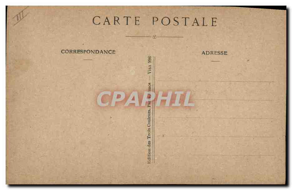 CPA Folklore Lorraine  — Verso
