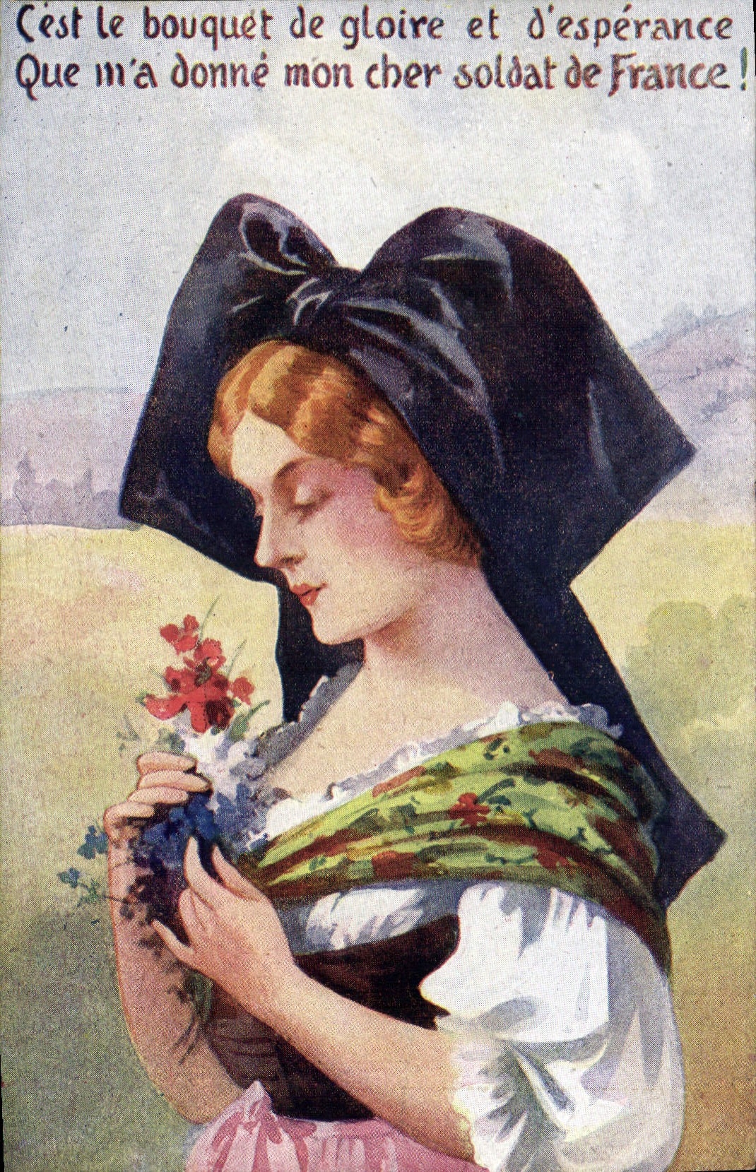 CPA Folklore Alsace 