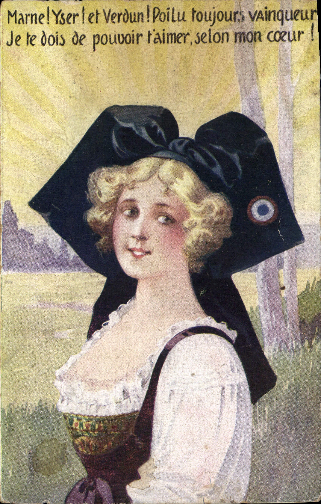 CPA Folklore Alsace 