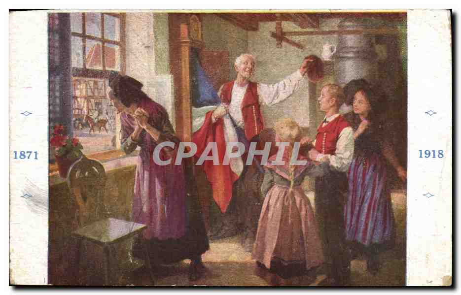 CPA Folklore Alsace 1871 1918