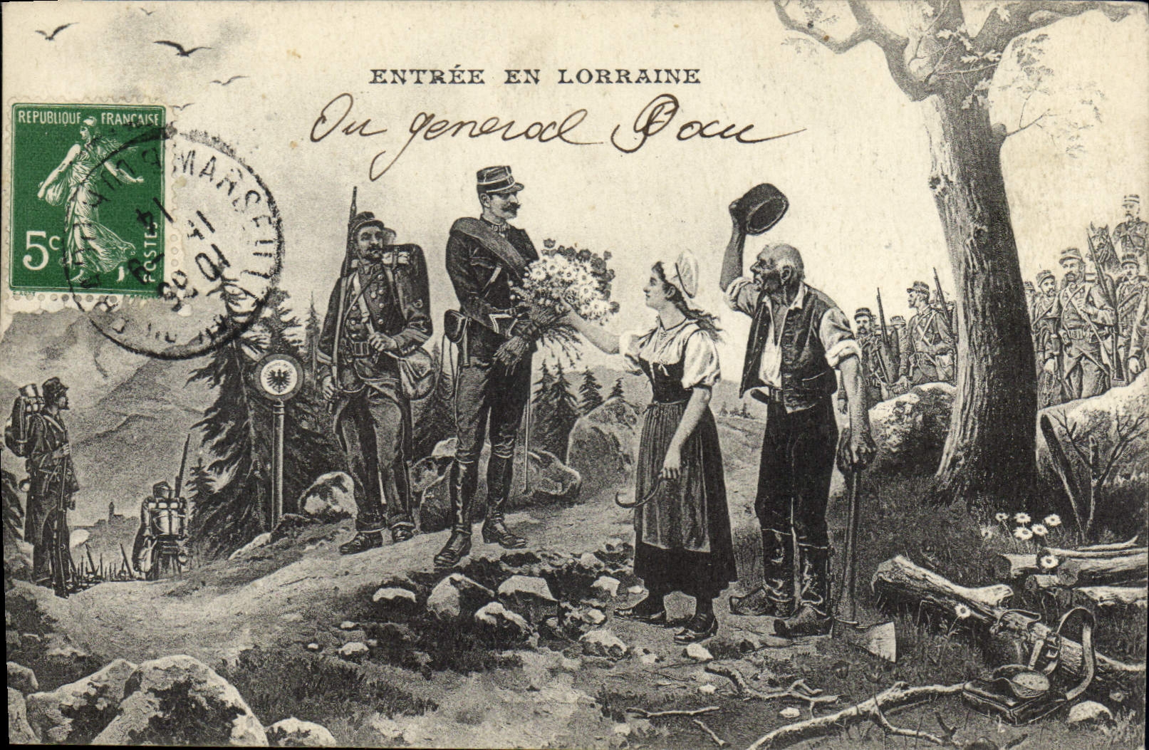 CPA Folklore Entree en Lorraine 