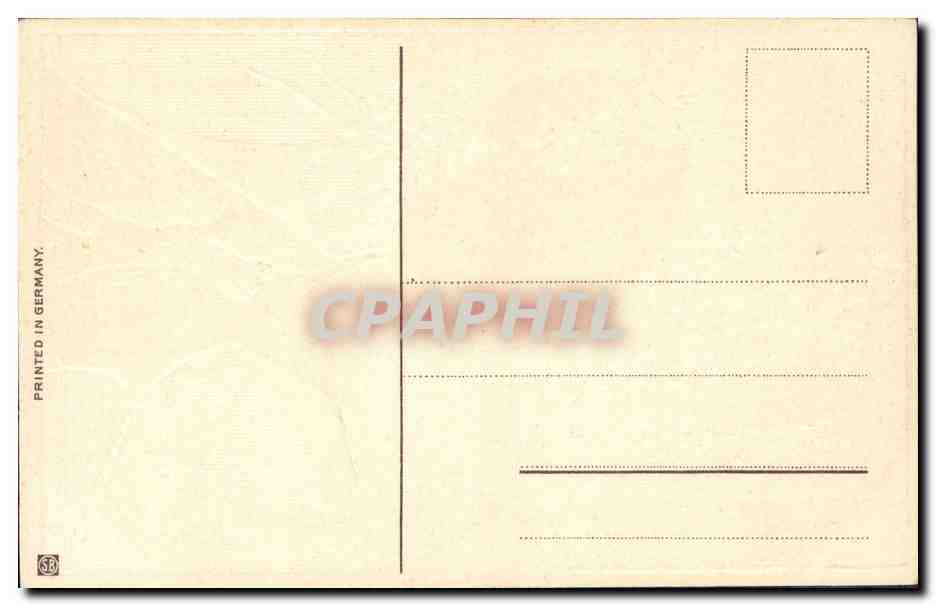 CPA Fantaisie Fleurs Paques Oeuf — Rückseite