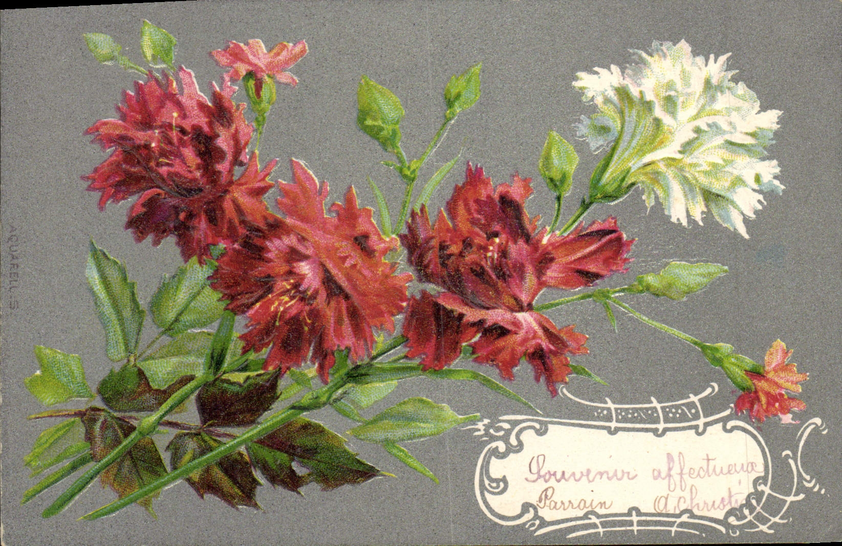 CPA Fantaisie Fleurs 
