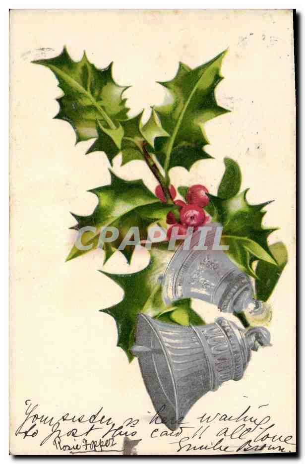 CPA Fantaisie Fleurs Cloches
