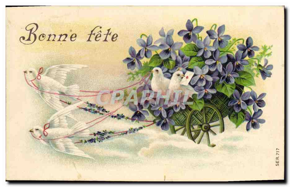 CPA Fantaisie Fleurs Colombes