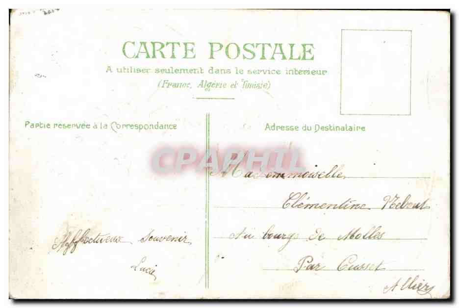 CPA Fantaisie Fleurs  — Verso
