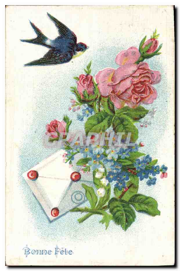CPA Fantaisie Fleurs 