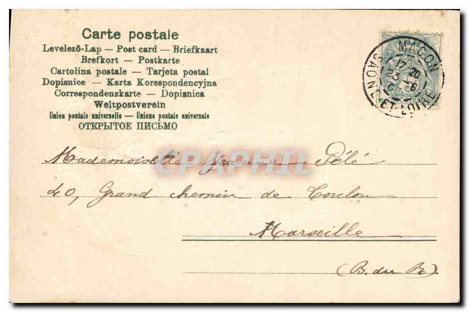Fleurs de printemps — Bonne Fête — CPAPHIL — Reverso