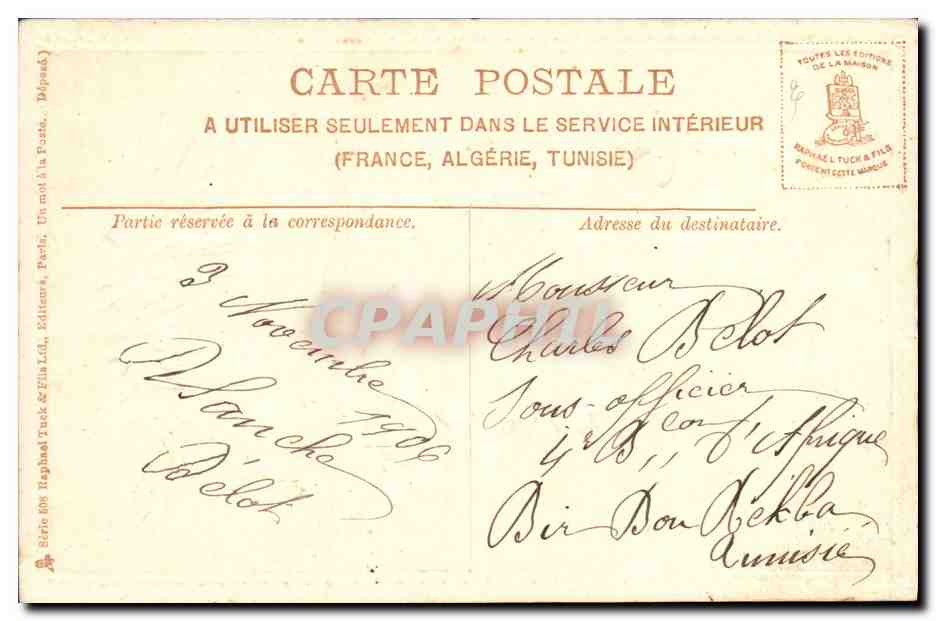 CPA Fantaisie Fleurs  — Verso