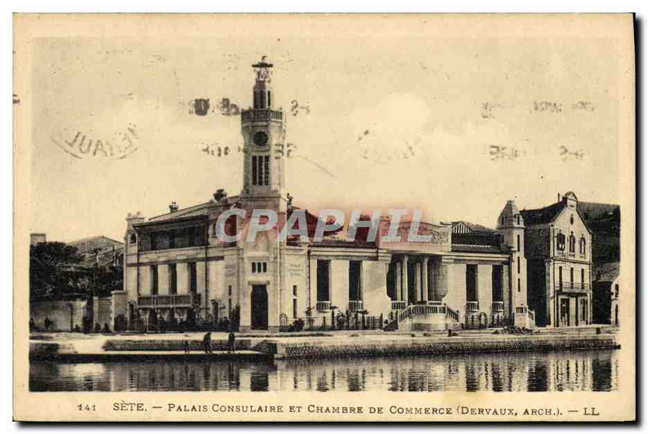 CPA Sete Palais consulaire et Chambre de Commerce 