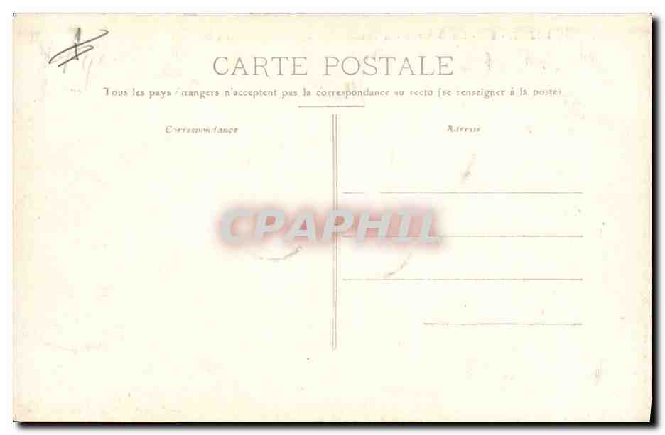 CPA Dijon La Bourse de Commerce et l'eglise Saint Michel — Verso