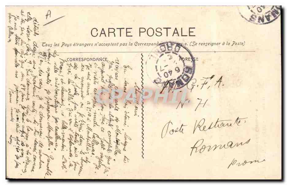 Montpellier - Bourse et Chambre de Commerce — Édition Paris Montpellier, n° 436 — Verso