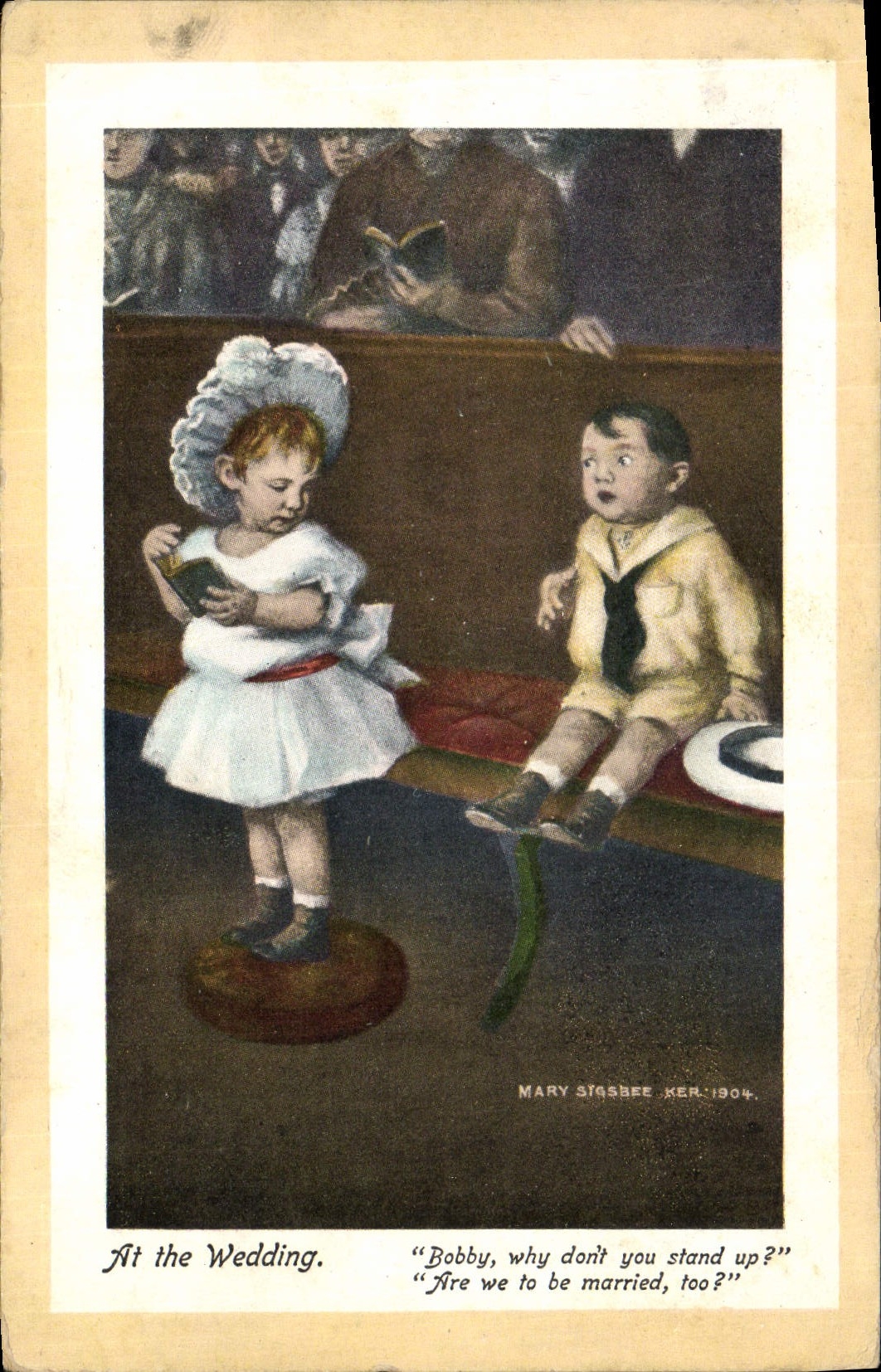 CPA Fantaisie Illustrateur Enfants At the wedding 