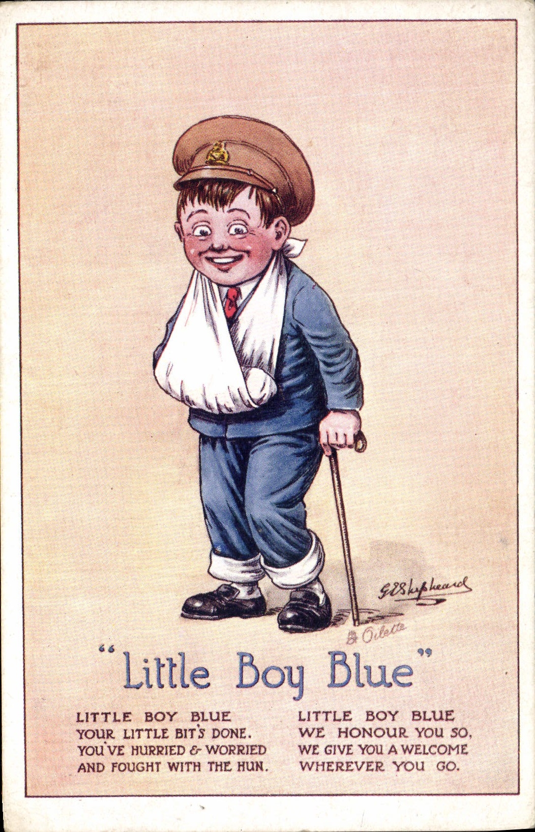 CPA Fantaisie Illustrateur Enfant Little Boy Blue 