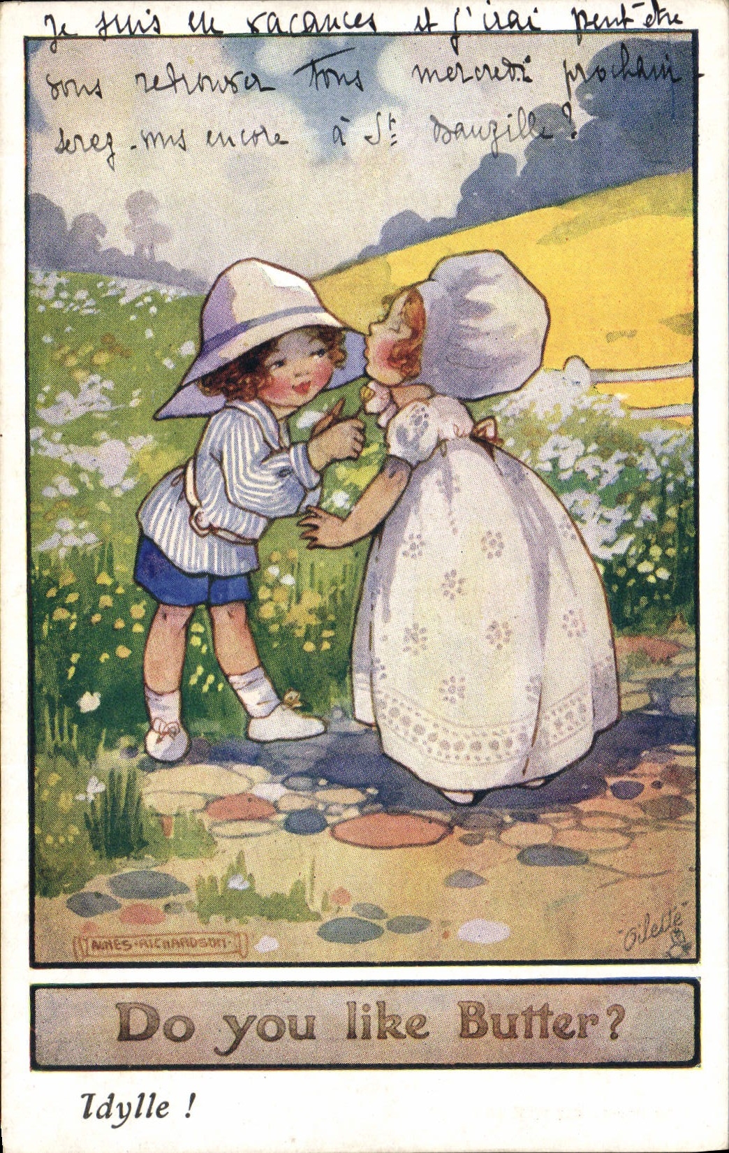 CPA Fantaisie Illustrateur Enfants Do you like butter ? 
