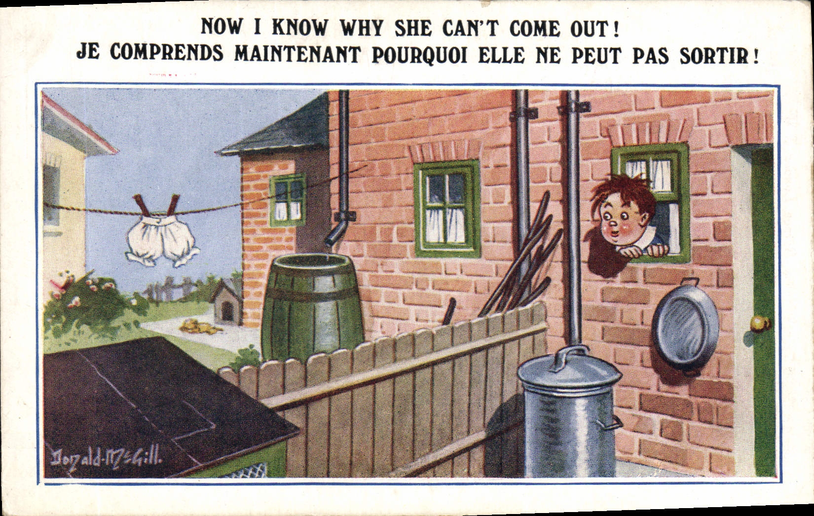 CPA Fantaisie Illustrateur Enfant Donald Mc Gill 
