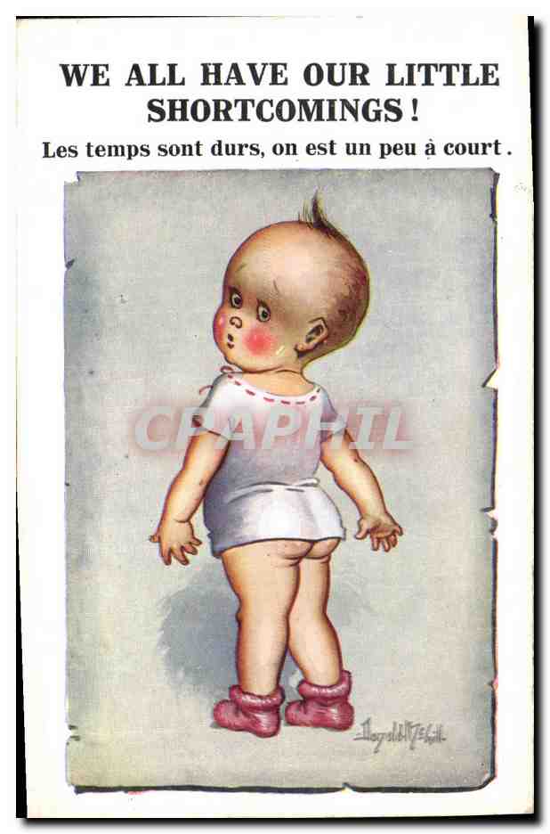 CPA Fantaisie Illustrateur Enfant Donald Mc Gill We all have our little shortcomings
