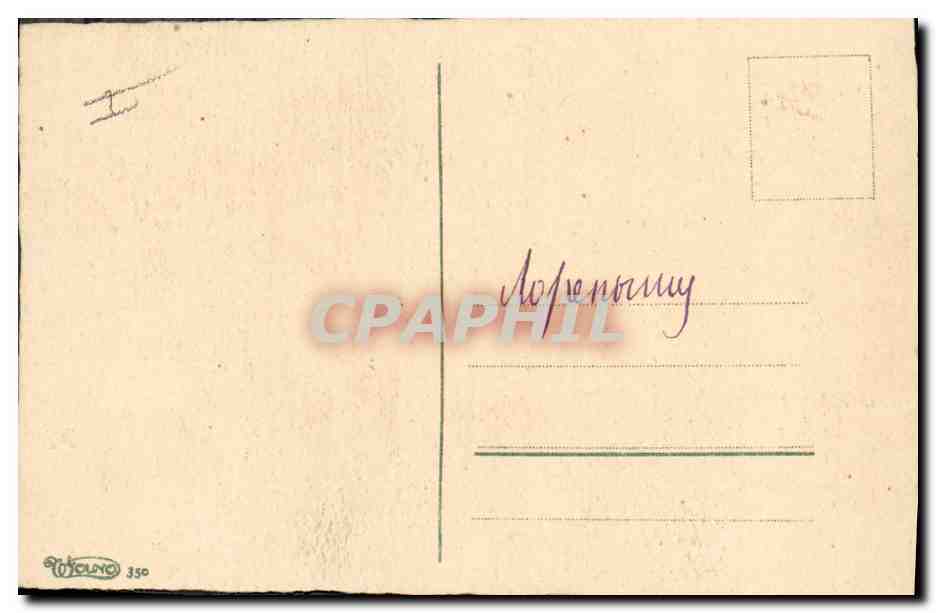 CPA Fantaisie Fleurs  — Verso
