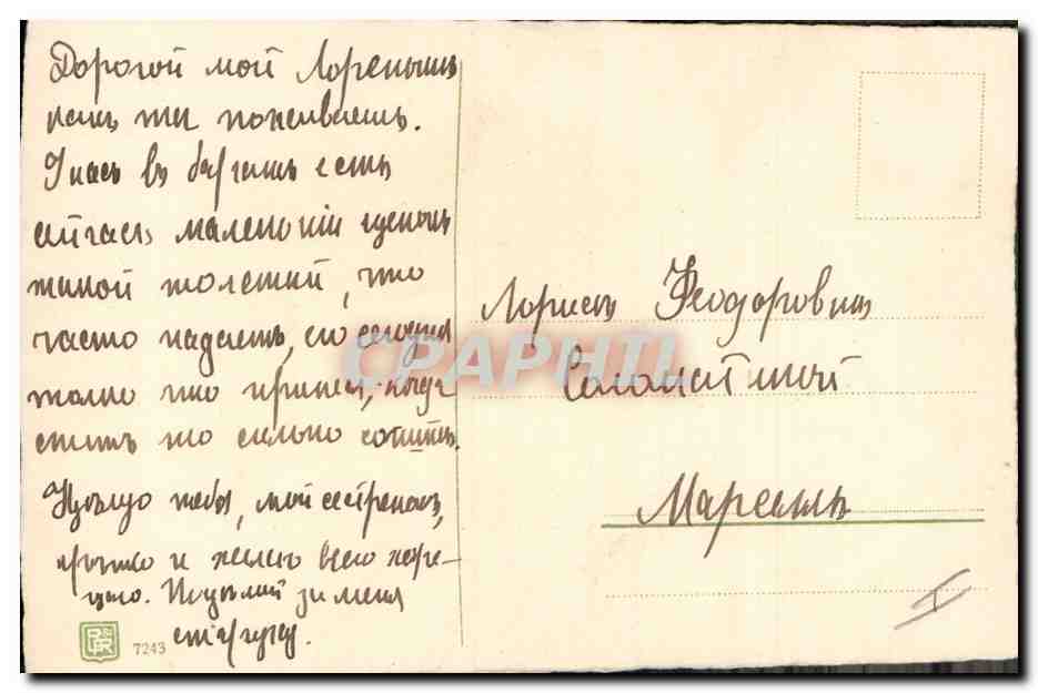 CPA Fantaisie Fleurs  — Verso