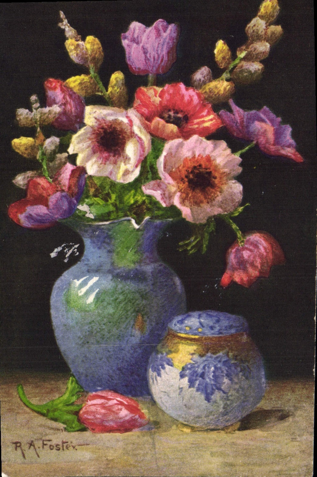 CPA Fantaisie Fleurs 
