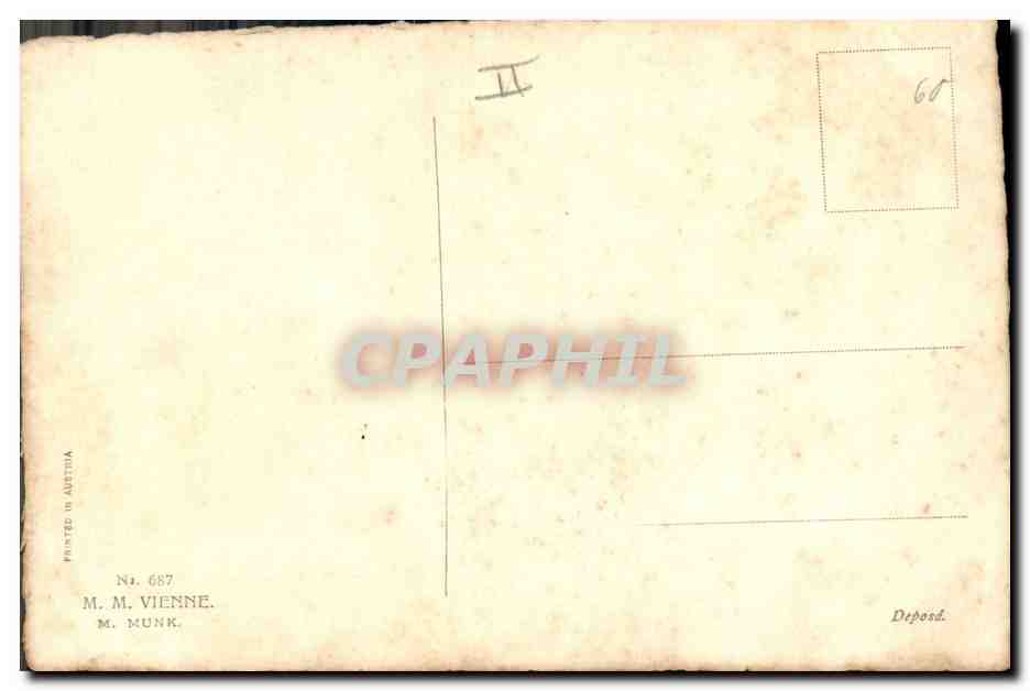 CPA Fantaisie Fleurs  — Verso