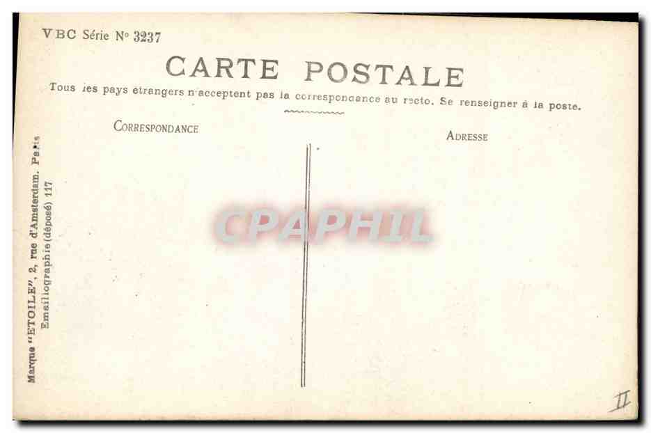 CPA Fantaisie Fleurs  — Rückseite
