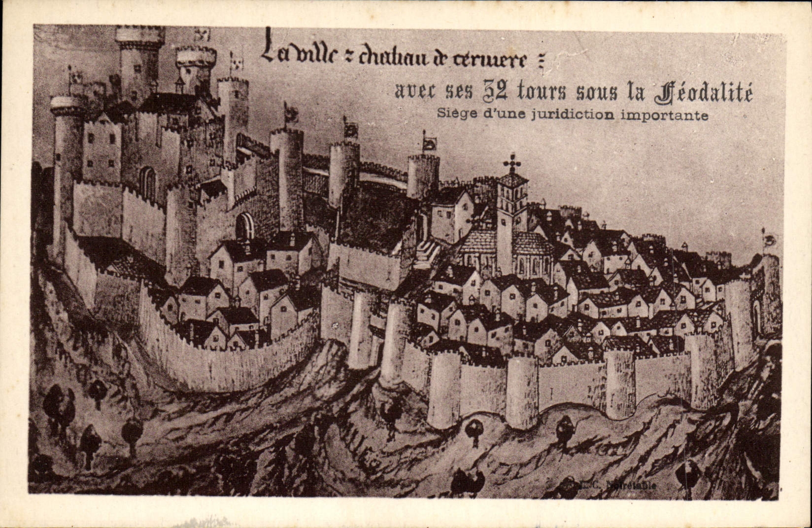CPA La ville Chateau 
