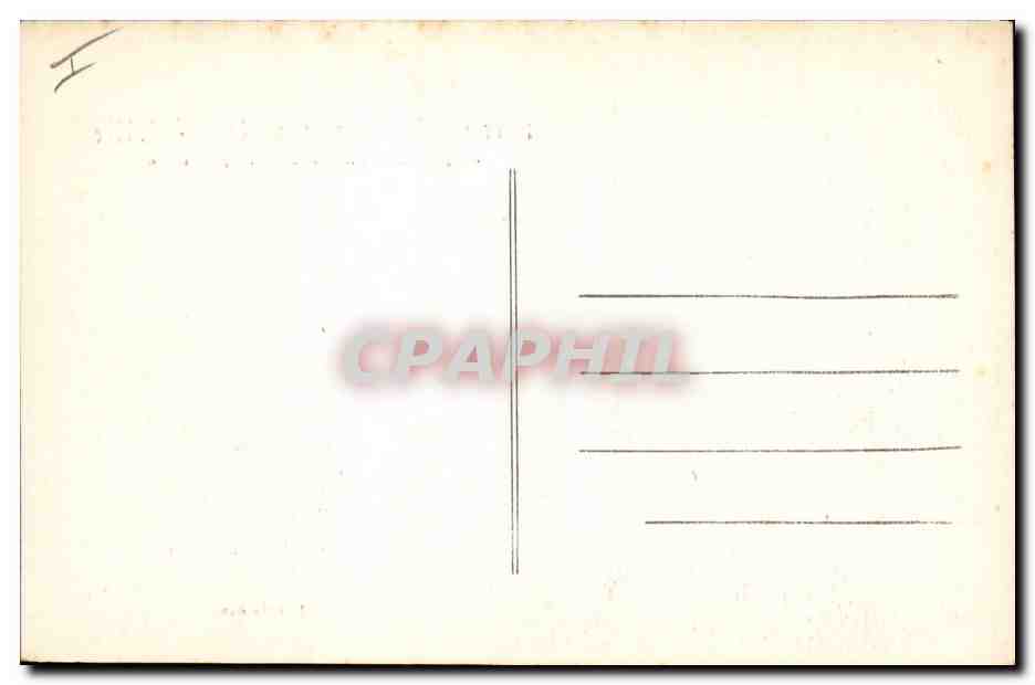 CPA La ville Chateau  — Verso
