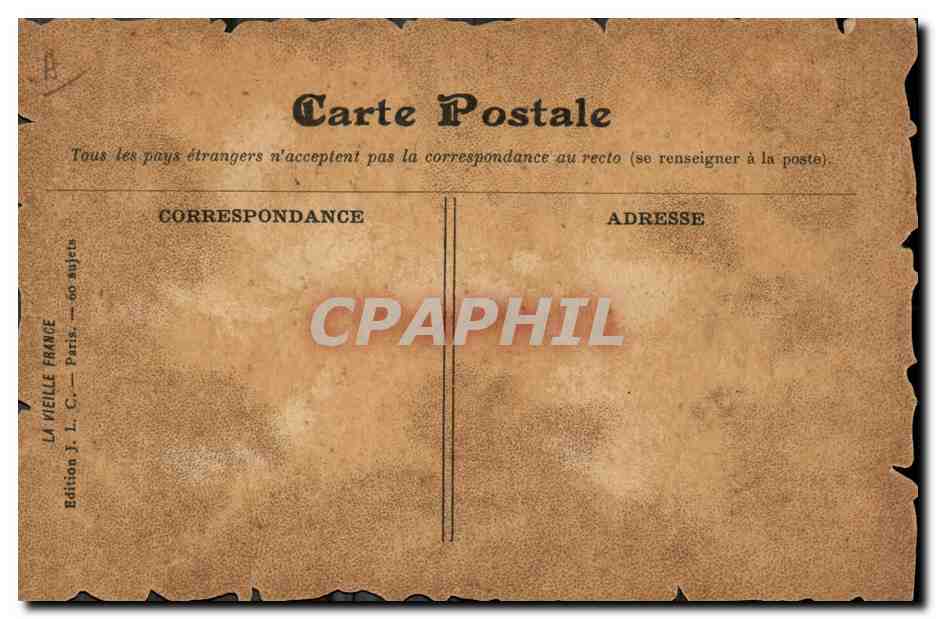 CPA Vieux Paris L'abbaye Royale de Montmartre de l'ordre de St Benoit en 1625 — Verso