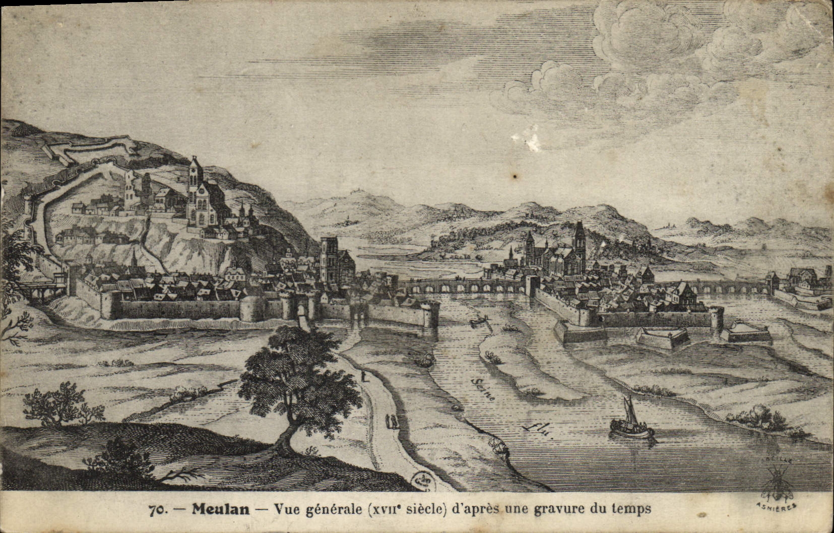 CPA Meulan Vue generale 