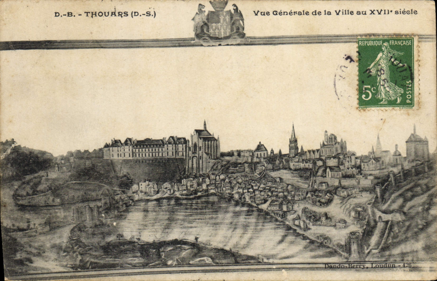 CPA Thouars Vue generale de la ville 